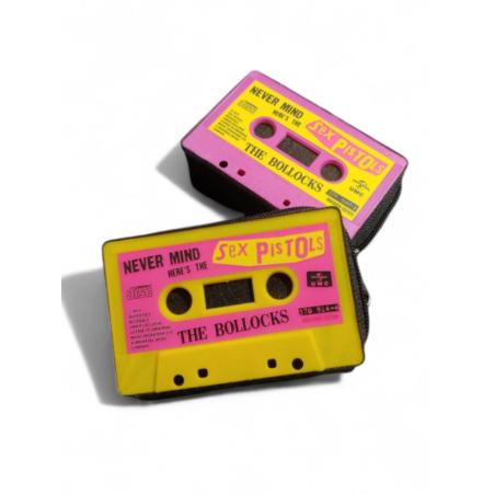 Monedero de cassette color fucsia diseño Sex Pistols Nevermind The Bol