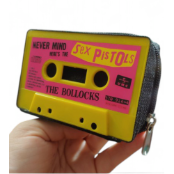 Monedero de cassette color fucsia diseño Sex Pistols Nevermind The Bol