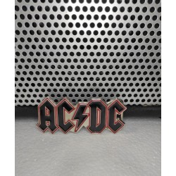 Hebilla  Grupo AC/DC letras negras y rojas