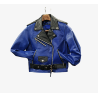 Chaqueta de cuero modelo «Blue Steel» para mujer./ Leather jacket «Blu