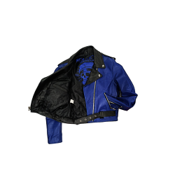 Chaqueta de cuero modelo «Blue Steel» para mujer./ Leather jacket «Blu