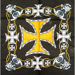 Bandana con Motor ,cadena, Cruz de Malta