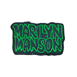 Parche Marilyn Manson (Verde) 5X 8 cm, parche adhesivo