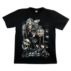 Camiseta Caballo, Esqueleto Portando cadena,cráneo