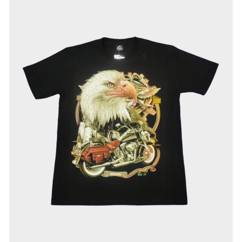 Camiseta Caballo:Aguila,Moto,Alforjas