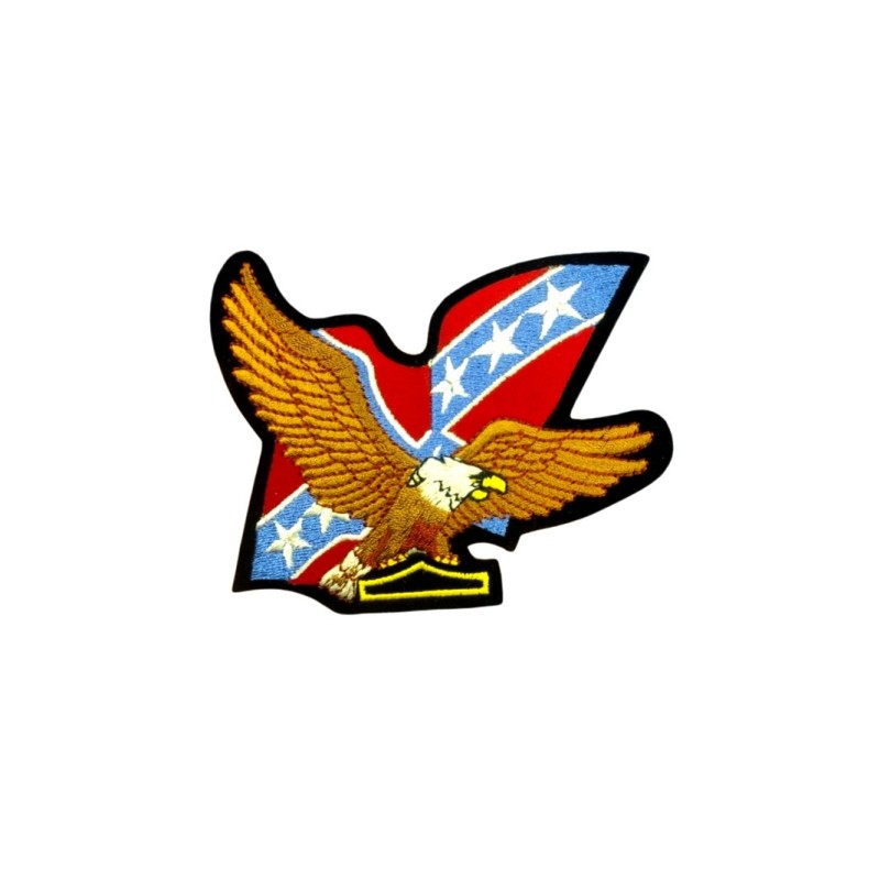 Parche Aguila y bandera confederada