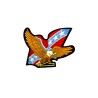 Parche Aguila y bandera confederada