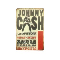Cartel Metalico Johnny Cash