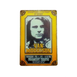 Cartel Metalico Van Morrison