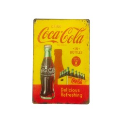 Cartel Metálico Coca-Cola