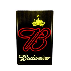 Cartel Metalico Budweiser