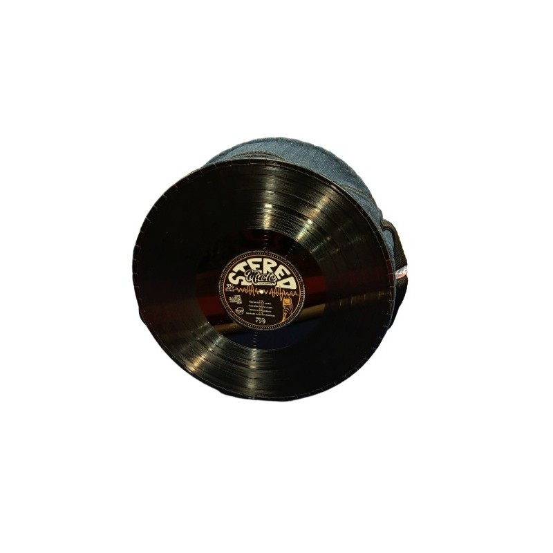 Bolso de disco de vinilo diseño Music Stereo