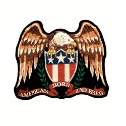 Parche Aguila posando en escudo (American Born And bred)