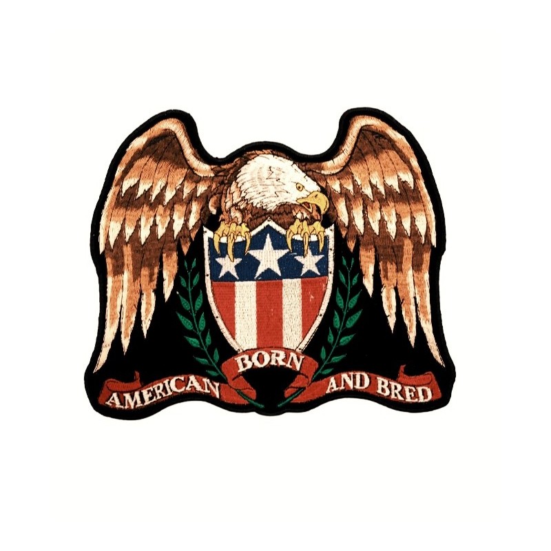 Parche Aguila posando en escudo (American Born And bred)