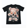 Camiseta Rock Eagle , Calavera Con Rosas en ojos