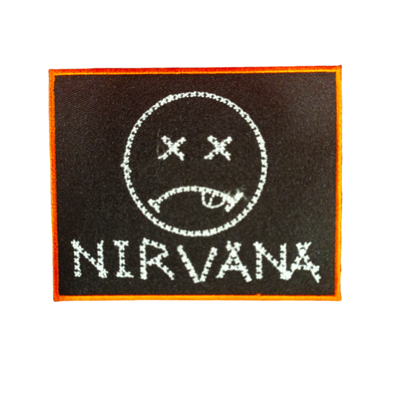 Parche Grupo Nirvana,logo triste,este parche se puede planchar.