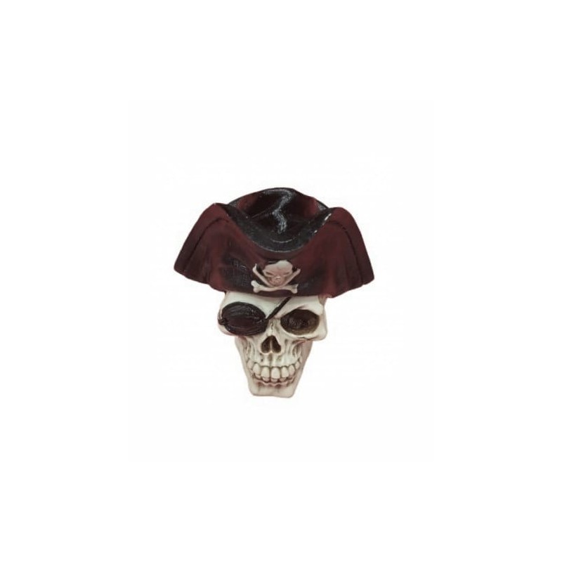 Calavera De Resina Sombrero Pirata15X13