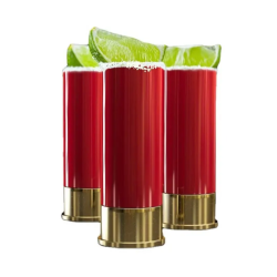 Set De Chupitos Con Forma de Cartucho (Rojo)