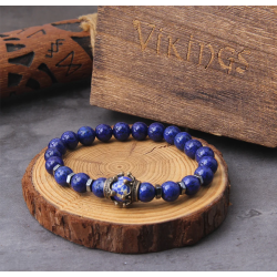 Pulsera de ojo de tigre natural, piedra de corona  en esfera