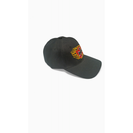 Gorra Unisex Cruz de Malta ,Llamas, Cierre Ajustable