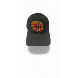 Gorra Unisex Cruz de Malta ,Llamas, Cierre Ajustable